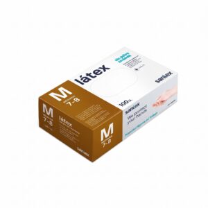 Guantes de látex sin polvo SANTEX
