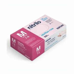 Guantes de NITRILO rosa SANTEX